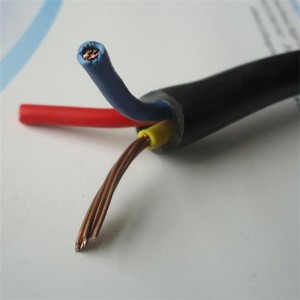 0.6 / 1kv 3 x 6mm2 LV câble de câble d'alimentation isolé Cu solide / conducteur toronné